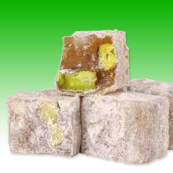 Bulk With Pistachio Double Turkish Delight (%15-23) 5 Kg | Karlızade