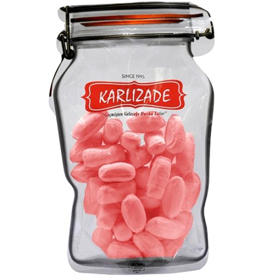 Pomegranate Flavored Turkish Mevlana Candy 500 Gr Jar Packaged | Karlızade